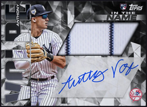 2023 Topps In The Name Rookie Patch Autograph -Anthony Volpe RC RPA Digital Card