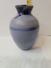 New ListingStudio Pottery Purple Vase NE 66086 Artisan Signed 7