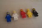 lego Space Lot of x5 Figures Blue White Red Black Yellow