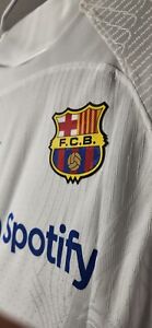 fc barcelona jersey lewandowski Long Sleeve Size M Player Version