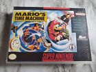 Mario's Time Machine Super NES Nintendo Video Game Mario Discovery Series