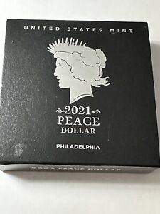 2021 Peace Silver Dollar Philadelphia (P) with Box & COA *Only 200,000 Minted*