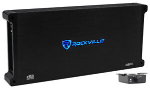 Rockville dB16 8000 Watt Peak/2000w RMS Mono 2 Ohm Amplifier Car Audio Amp