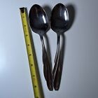 SET OF TWO - Oneida Stainless SHORELINE Serving Spoons COMMUNITY