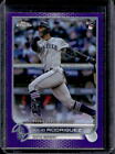 2022 Topps Chrome Update Julio Rodriguez Purple Refractor Rookie Debut RC USC165