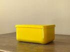 Brand New West Elm Metal Storage Box with Lid Yellow