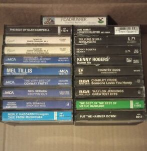 New ListingLOT Of 19 audio Cassette Tapes great albums 1960 1970s classic country music