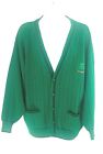 Men's Ireland Irish Vintage XL Cardigan Sweater Long Drop Sleeve Green Clover