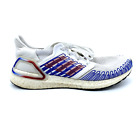 Mens 12 Adidas Ultraboost 20 USA EG0712 Running Shoes Red White Blue Continental