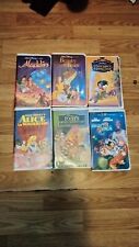 Disney Vhs Tapes, Aladdin, Beauty and the Beast, Alice in wonder land and more