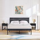 3-piece Bedroom Set Furniture Modern Queen Full Size Bed Frame with 2 Nightstand
