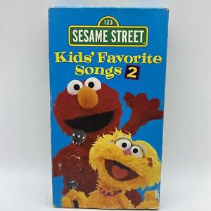Sesame Street Kids’ Favorite Songs 2 VHS Home Video Tape Vintage Elmo