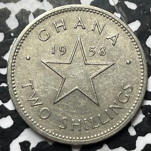 1958 Ghana 2 Shillings (34 Available) (1 Coin Only)