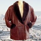 OVERLAND Brown Shearling Lambskin Leather Coat