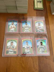 2021 Topps Heritage High Number RED REFRACTOR LOT of 6 MINT+ #/372 LP