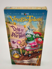 Veggie Tales VHS Tape VCR Duke Great Pie War Loving Your Family Christian