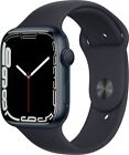 Apple Watch Series 7 45mm (GPS) Aluminum Black with Black Sport Band-Very Good