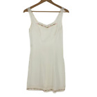 La Castellana Vintage Slip 1960's Womens Dress Nylon Pajamas Gown White Medium M