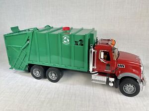 Bruder Mack Rear Loading Granite Recycling Garbage Truck Only