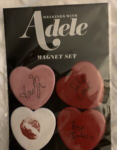New Weekends With Adele Set Of Confetti Heart Magnets Caesar’s Palace Las Vegas