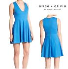 Alice + Olivia Cobalt Blue Fit & Flare Mini Dress Women's Size 0/XS