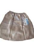 FARR WEST Womens SATIN CHAMPAGNE BEIGE No Cling HALF SLIP  Small 16 Inch NWT
