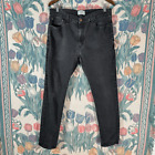 Levi's Denizen 288 Men's Dark Wash Skinny Jeans Black Size 36x30