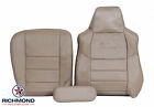 2003 Ford Excursion 7.3L Diesel 4X4-Driver Side Complete LEATHER Seat Covers Tan