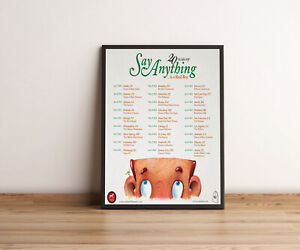 Say Anything ...Is a Real Boy 20th Anniversary Tour 2024 Poster