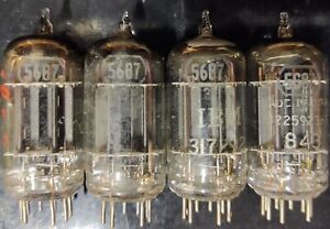 LOT OF MATCHED PLATINUM QUAD TUNG-SOL 5687 TUBES- WE HAVE OVER 50,000 TUBES