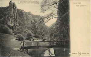 Dovedale UK The Steeples HTL Hold to Light c1910 Postcard