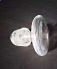 Clear Glass Med Rounded Flat/Doorknob Bottle Stopper Bar Decanter/Perfume Top