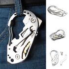 Stainless Multi Tool EDC Pocket Survival Carabiner Screwdriver Keychain Wrench