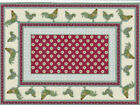 Dollhouse Miniature Country Rooster Accent Rug  5 1/2