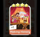 monopoly go 4 star card - set 11 making history 1x