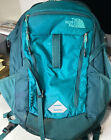 The North Face Surge Backpack Aqua Adjustable Laptop Flexvent School Hiking