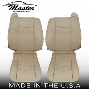 Fits 2004 - 2009 Cadillac SRX Tan Vinyl Front Replacement Seat Covers Perforated (For: 2007 SRX)