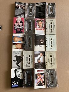Vintage Cassette Tape Lot Of 10! Wang Chung,Madonna,boy George Etc!!