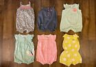 Carters Baby Girl Clothes Lot 6 Months Romper Shorts Summer Outfits Bundle Lot