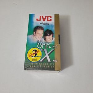 JVC SX-160 Sealed Blank VHS Tapes For VCR 3 Pack T-160 8 Hour Premium Quality
