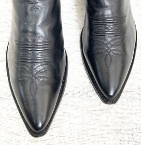 Size 11.5 D Nocona Classic Black Western Boots