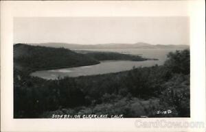 RPPC Clearlake,CA Sopa Bay Lake County California Real Photo Post Card Vintage
