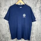 Vintage Champion Yale University T-Shirt Made in USA Navy Blue Single Stitch Tee