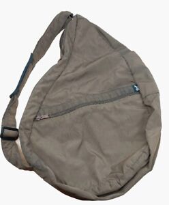 Ameribag Healthy Back Bag Sling Crossbody Nylon Backpack OUTDOORS Brown
