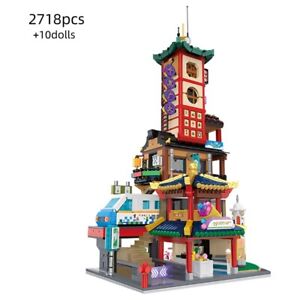 2718pcs Street View Series Building Blocks Charming Famous Scenic Spot Brick Toy