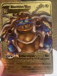 V Max Blastoise HP 350 Gold Foil, Pokémon Card,