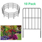 10 Pack Garden Decor Fence Outdoor Lawn Yard Metal Animals Fence Barrier 10ft US