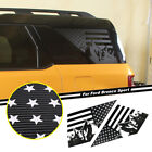 2P Rear Side Window Trim Sticker For Ford Bronco Sport 21-24 Accessories Carbon (For: 2022 Ford Bronco Sport)