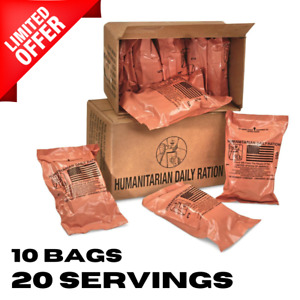 MRE 1 Case of HDR U.S. Military Surplus Humanitarian Meals Ready to Eat Daily 10