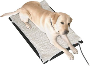 New ListingHM-100L 24 X 29 in Plastic Heated Pet Mat with Fleece Cover and Heavy Duty anti